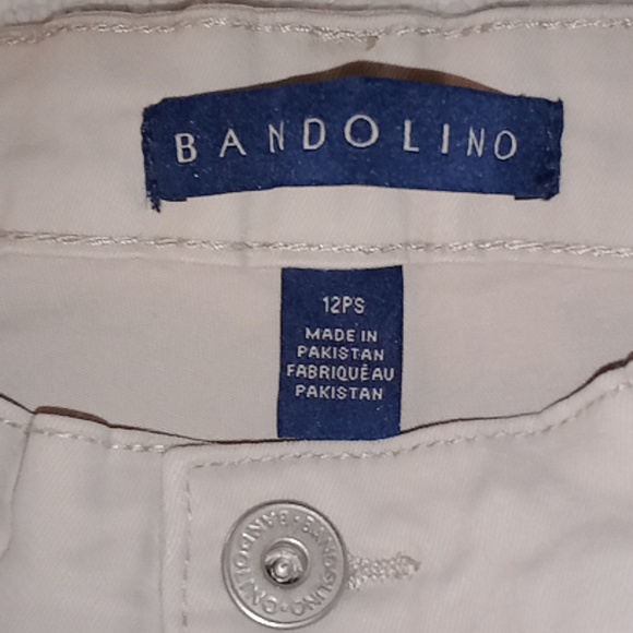 Bandolina Mandie Pants Size 12 P. Short Cream Color - Picture 4 of 6